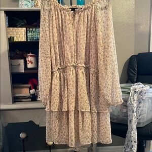 Lauren Conrad Floral Ruffle Dress